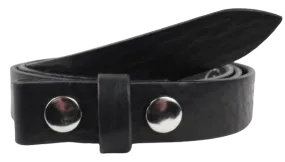 100% Real Black 1 1/4" Inch (32mm) Leather Belt Strap