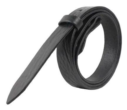 100% Real Black 1 1/4" Inch (32mm) Leather Belt Strap