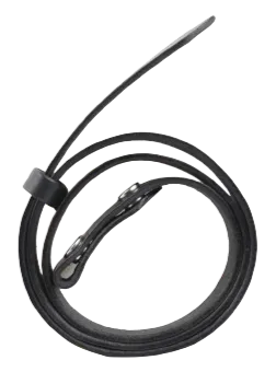 100% Real Black 1 1/4" Inch (32mm) Leather Belt Strap