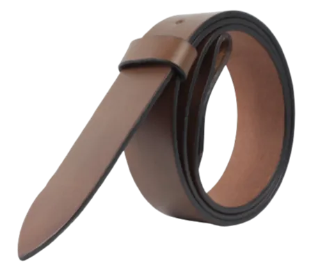100% Real Brown 1 1/2" Inch (38mm) Leather Belt Strap