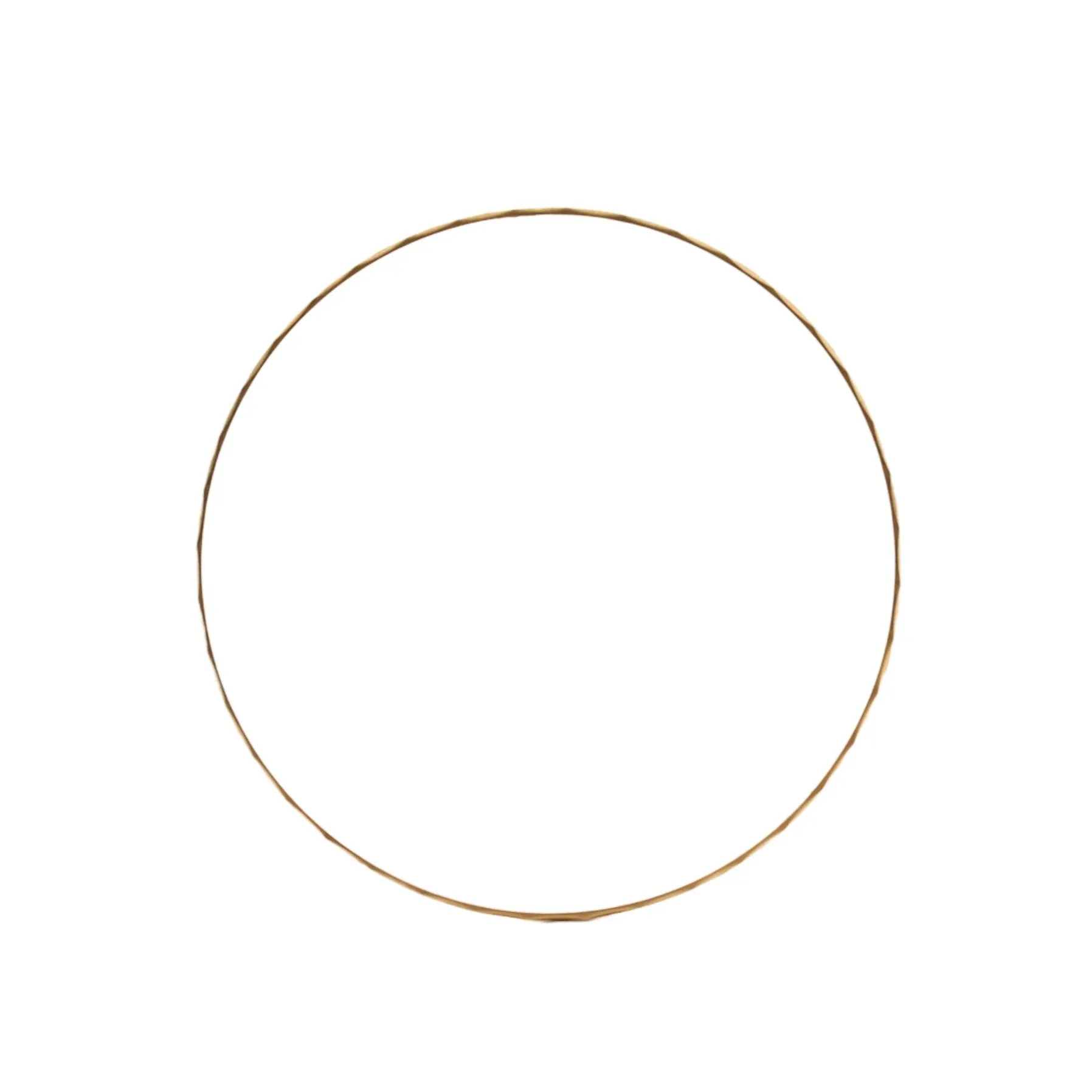10K Gold Thin Bangle Bracelet