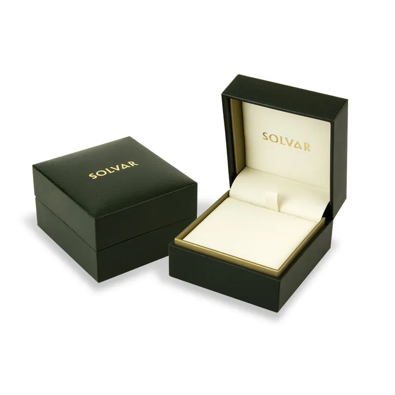 14K Gold Emerald Trinity Knot Stud Earrings