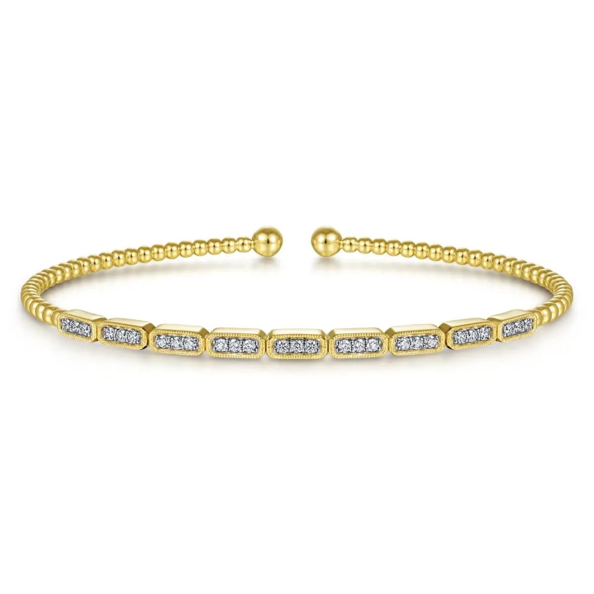 14K Yellow Gold Diamond Bangle - BG4443-62Y45JJ