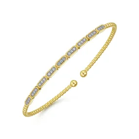 14K Yellow Gold Diamond Bangle - BG4443-62Y45JJ
