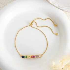 18K gold noble and dazzling zircon design light luxury style anklet