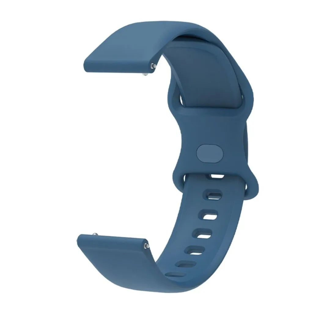 22mm Universal comfortable silicone watch strap - Blue