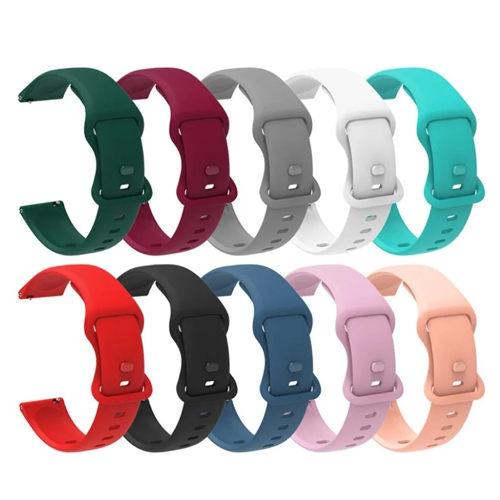 22mm Universal comfortable silicone watch strap - Blue