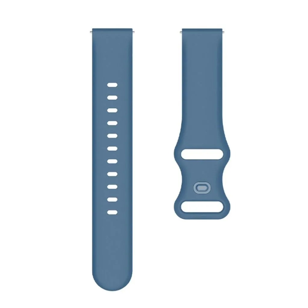 22mm Universal comfortable silicone watch strap - Blue