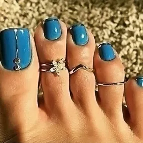 3 Piece Toe Ring Set