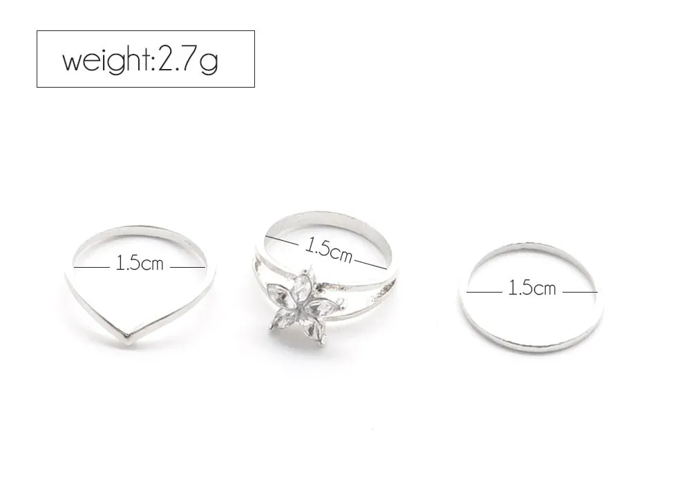 3 Piece Toe Ring Set