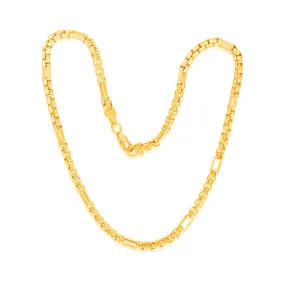 9ct Yellow Gold Silverfilled 55Gauge Fancy 27cm Anklet