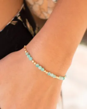Amazonite Bracelet ~ Gold Filled or Sterling Silver 925 ~ MB017
