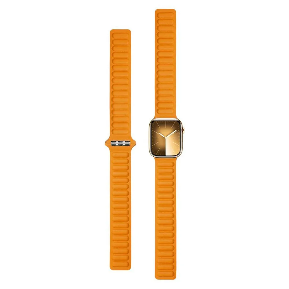 Apple Watch (38/40/SE/41/42mm) Lippa Magnetisk Læder Rem - Lysebrun