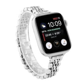 Apple Watch (38/40/SE/41/42mm) Rustfri Stål Rem - Sølv