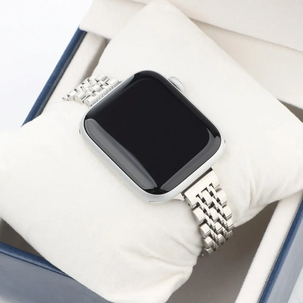 Apple Watch (38/40/SE/41/42mm) Rustfri Stål Rem - Sølv