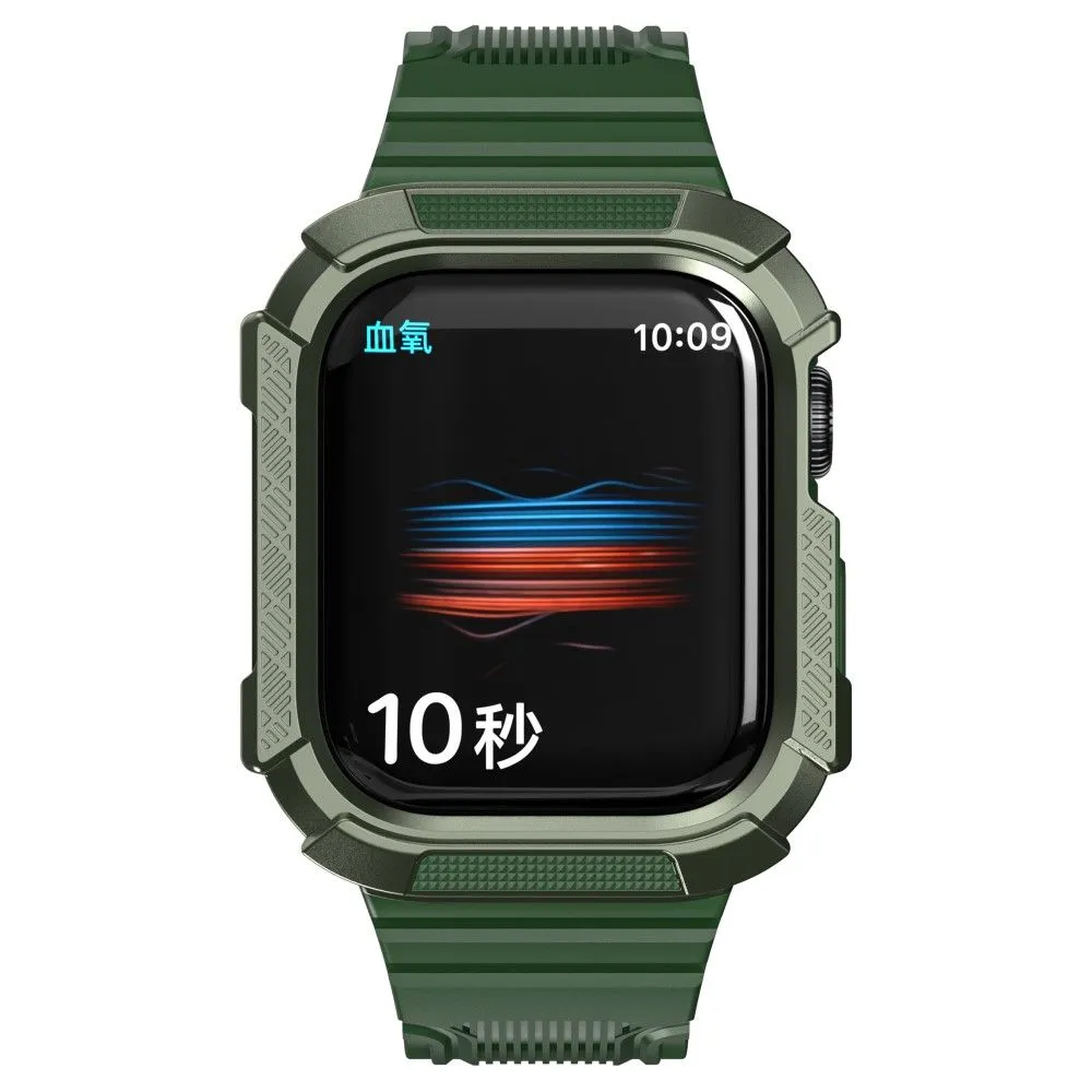 Apple Watch 40mm bi-color TPU cover with watch strap - Grass Green / Green