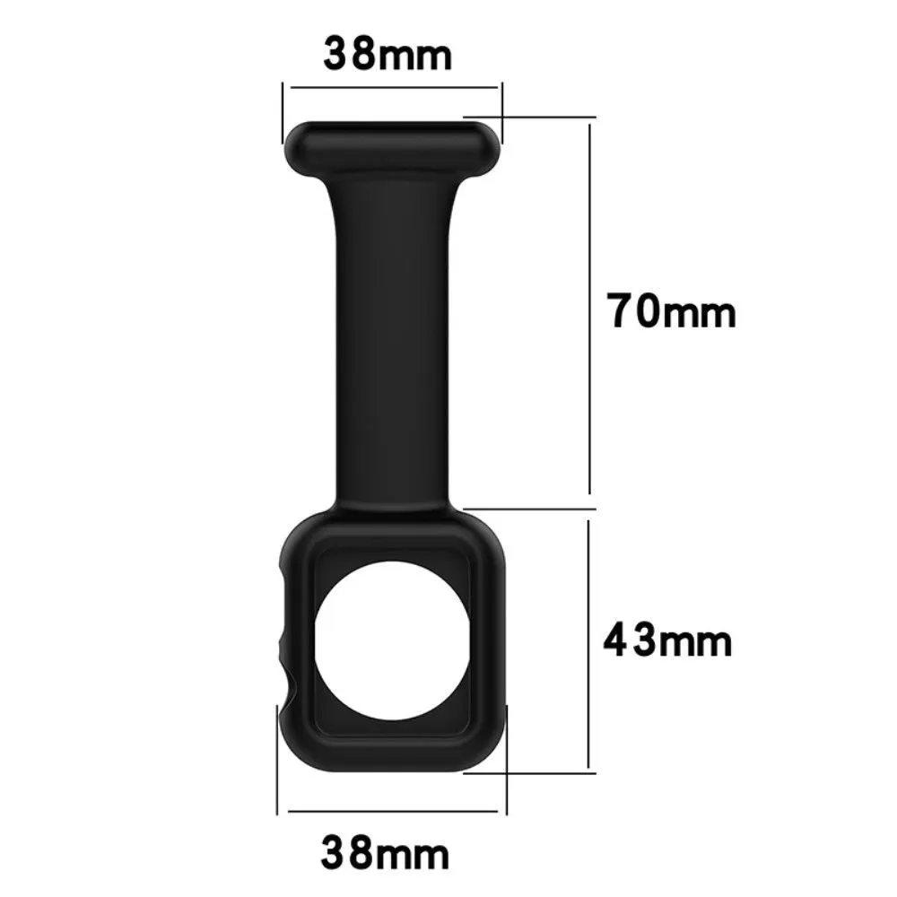 Apple Watch (41mm) doctor nurse silicone watch strap - Black