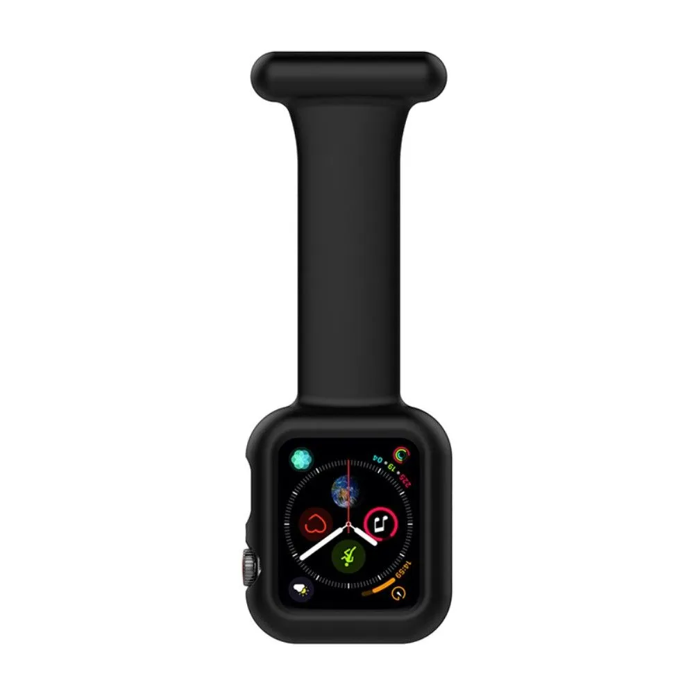 Apple Watch (41mm) doctor nurse silicone watch strap - Black