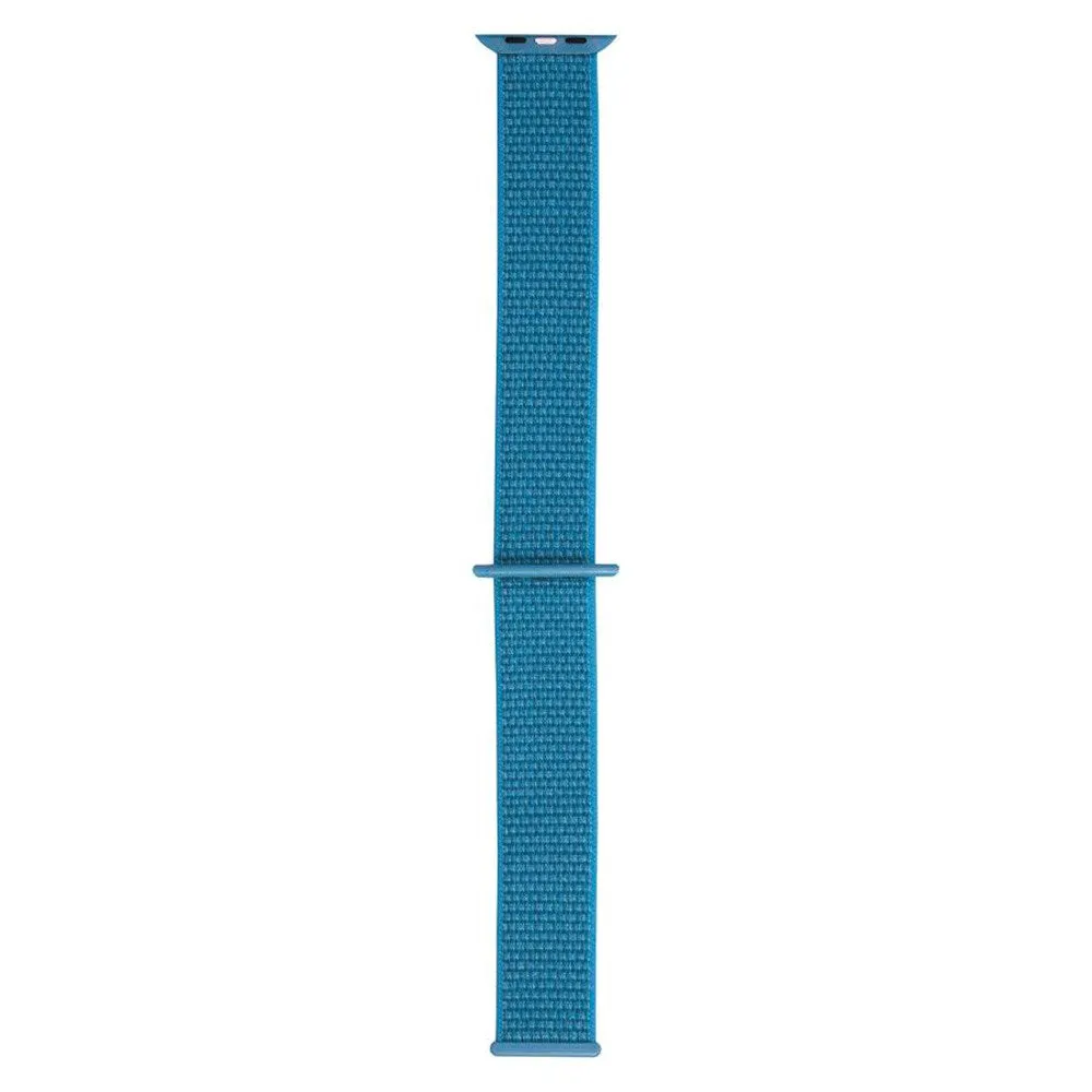 Apple Watch (42/44/SE/45/46/49mm) Lippa Nylon Rem - Lyseblå