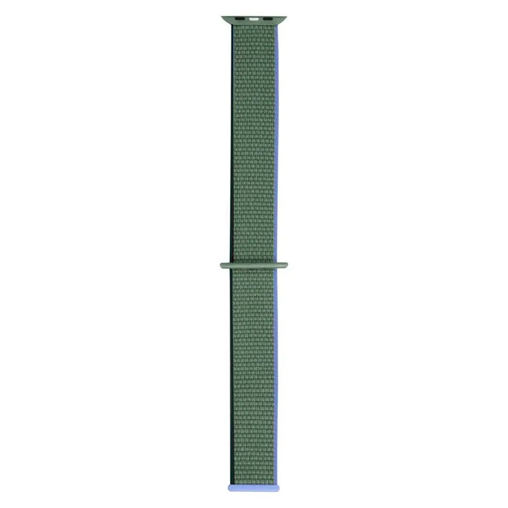 Apple Watch (42/44/SE/45/46/49mm) Lippa Nylon Rem - Mørkegrøn