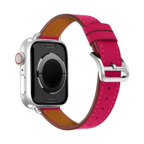 Apple Watch (45mm) breathable genuine leather watch strap - Rose
