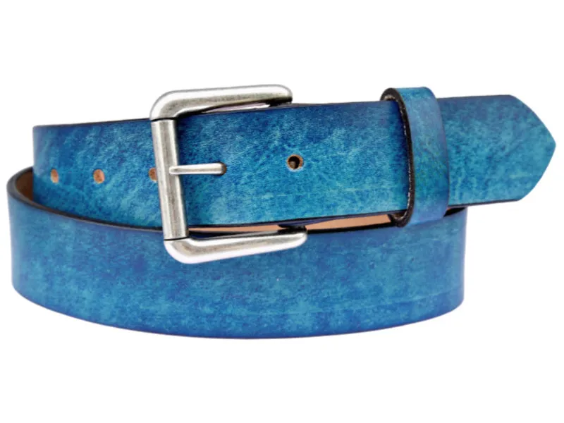 Aqua Leather Belt