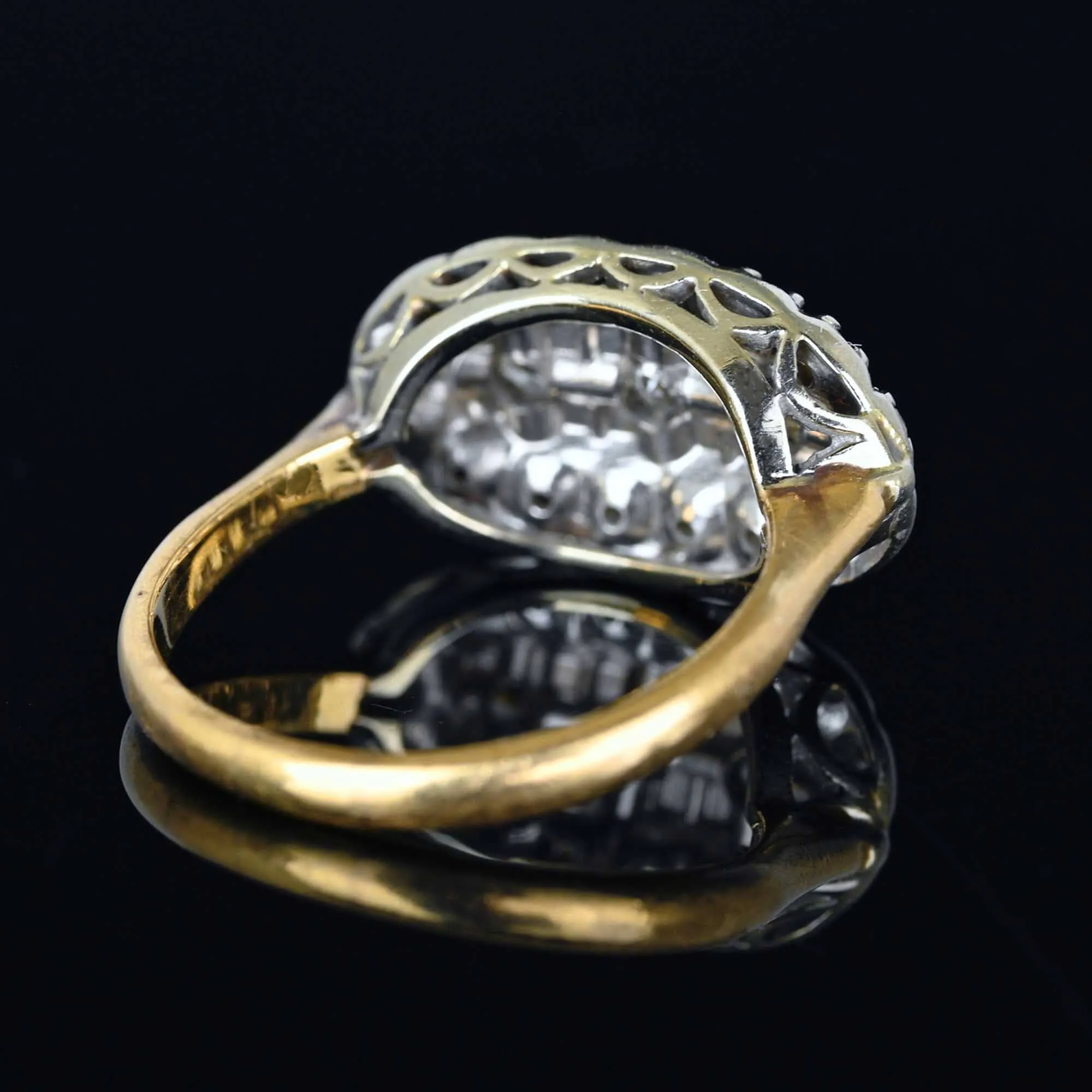 Art Deco 1.15 CTW Diamond Ring in 14K Gold