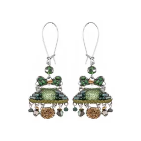 Ayala Bar - C2090 Tova Green Stylish Hook Earring