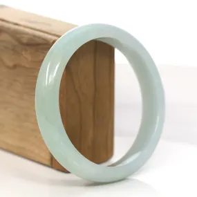 Baikalla Light Green Natural Jadeite Jade Bangle (63.33mm) #887