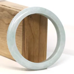 Baikalla "Half Round" Light Green Jadeite Jade Bangle Bracelet (62.30 mm) #T400
