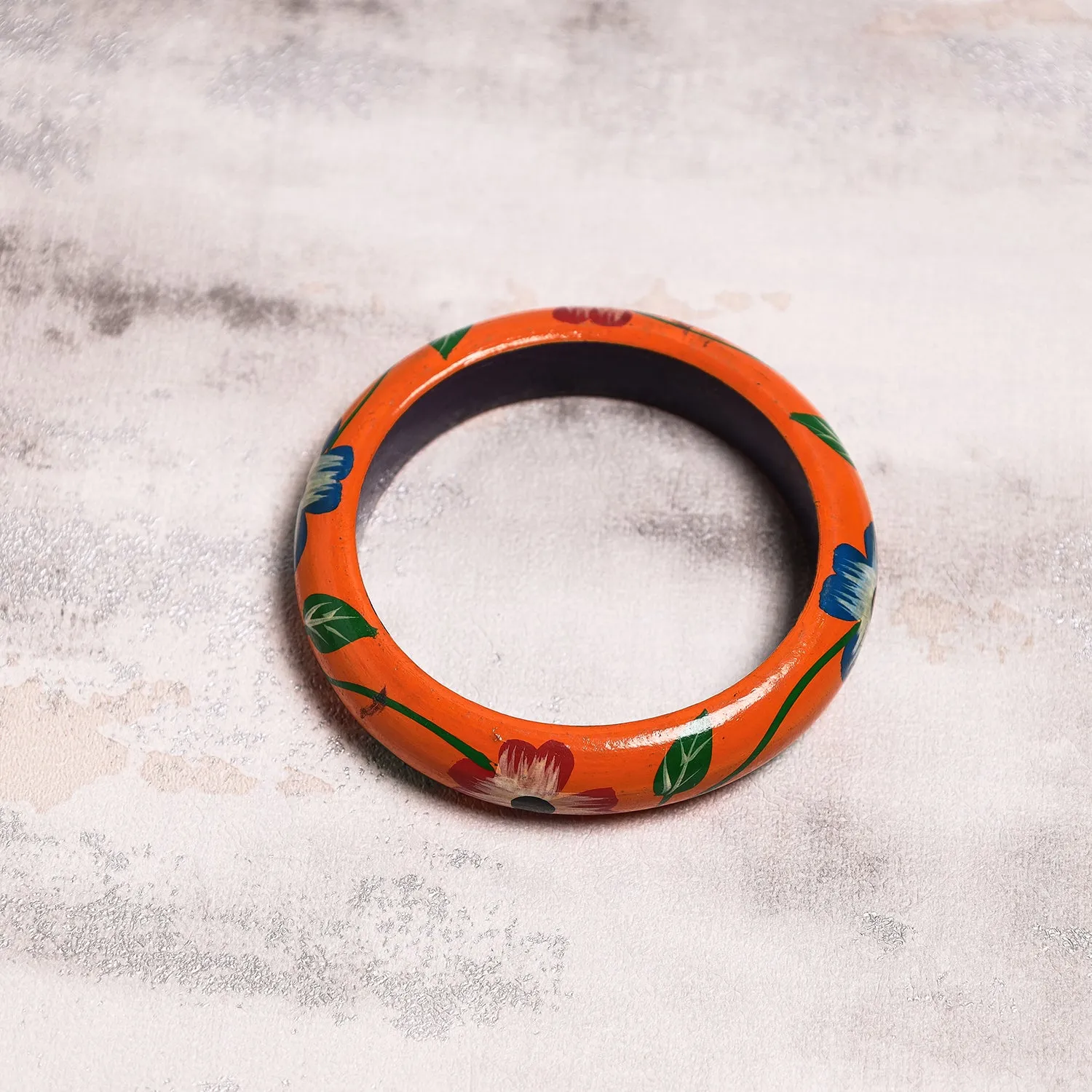 Banaras Handpainted Wooden Bangle