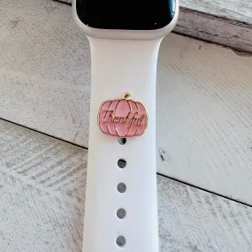Band Charms 1pc.  Thankful Pumpkin