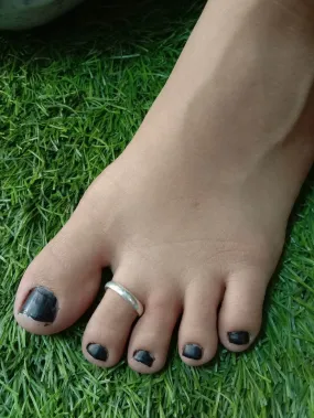 Band Toe cum Thumb Ring Single