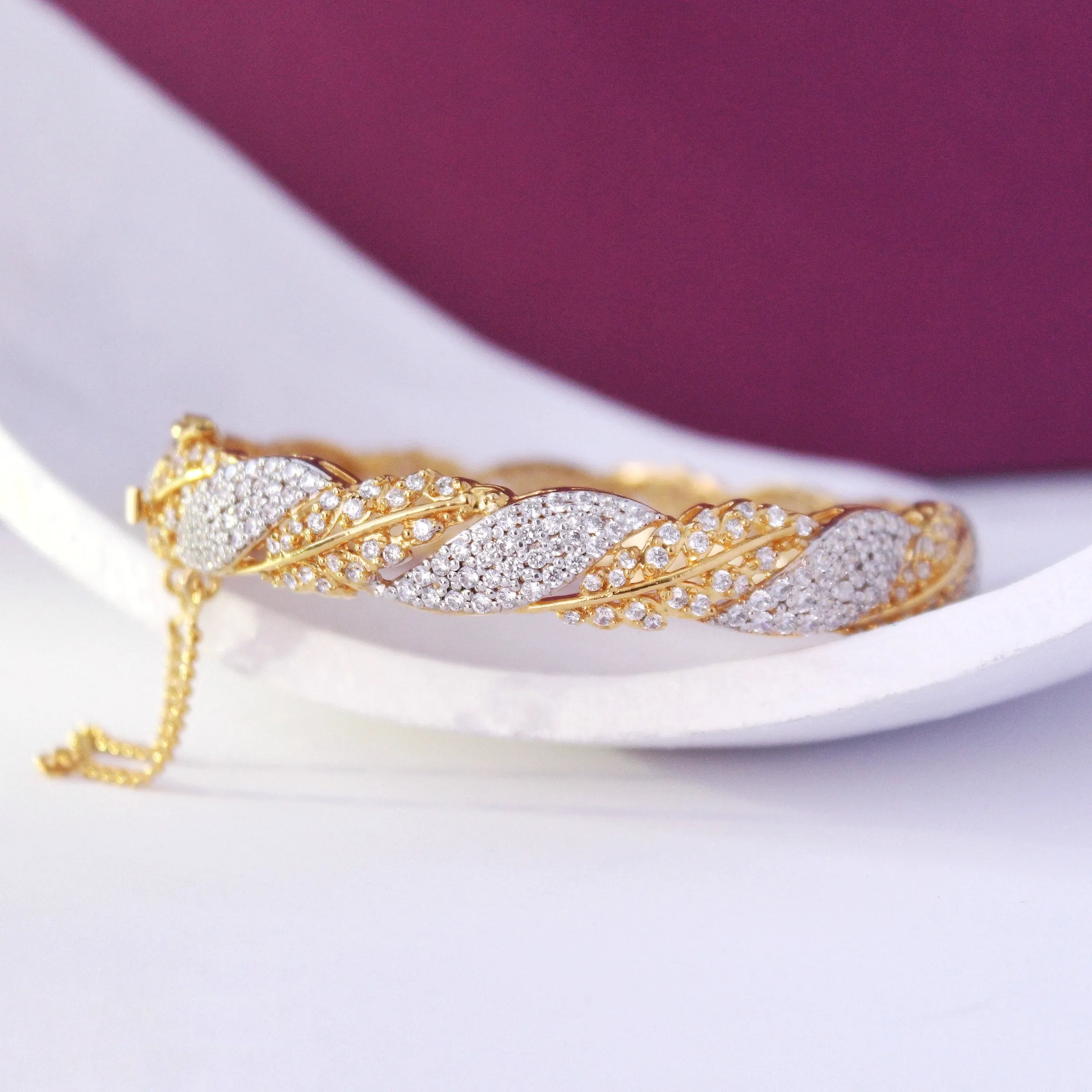 Bangle with Cubic Zircons