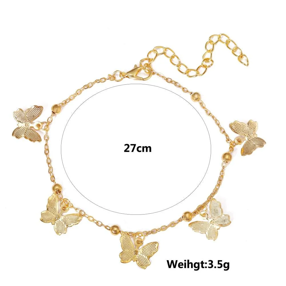 Beach Foot Decoration butterfly anklet
