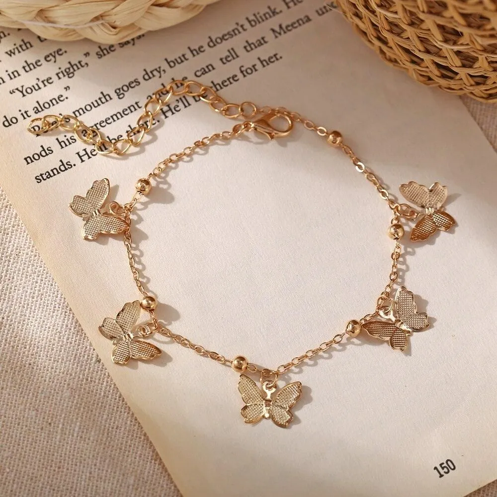 Beach Foot Decoration butterfly anklet