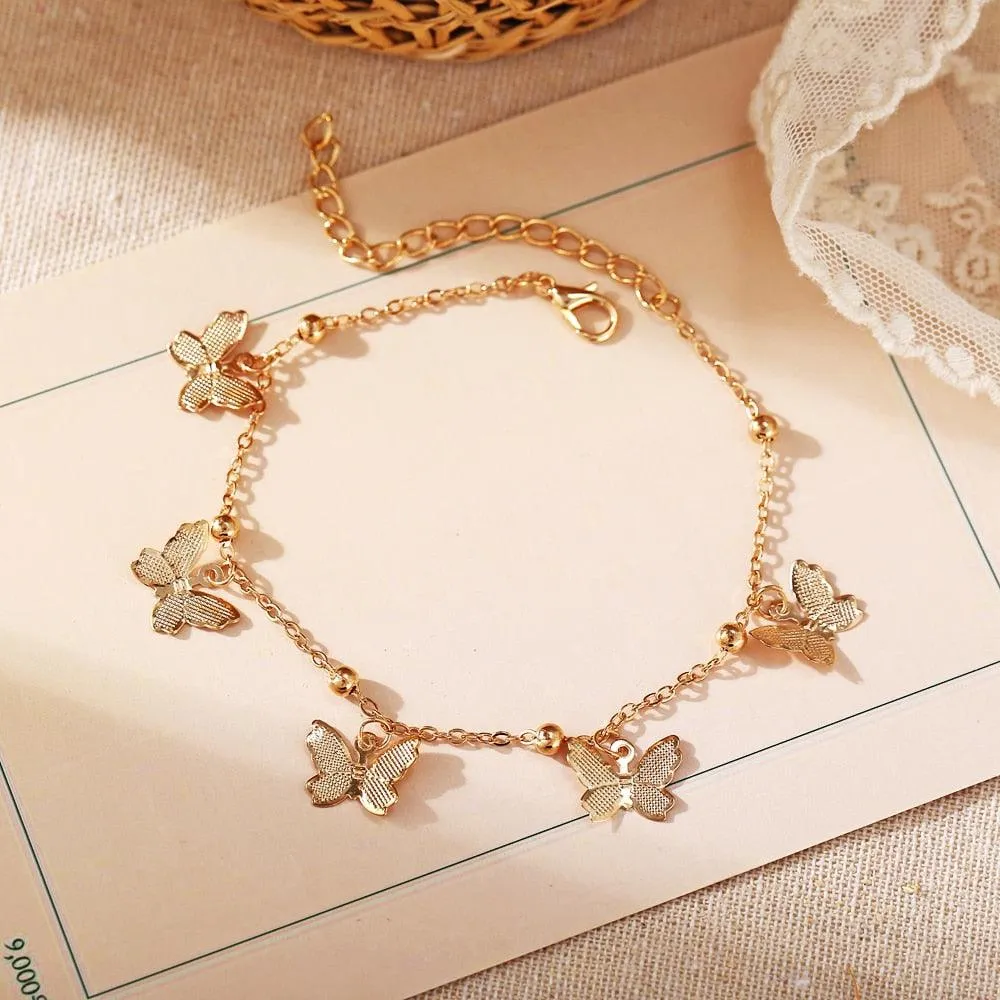 Beach Foot Decoration butterfly anklet