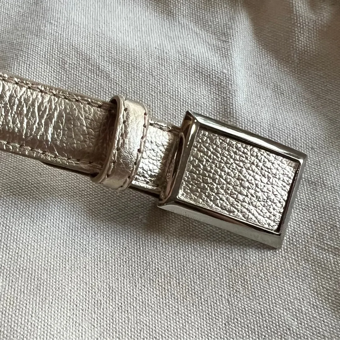 Belt - Alaska Leather Rose Gold Metallic