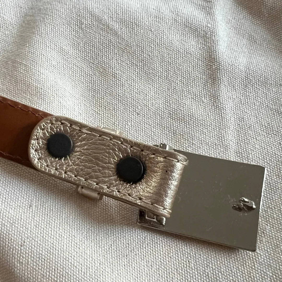 Belt - Alaska Leather Rose Gold Metallic