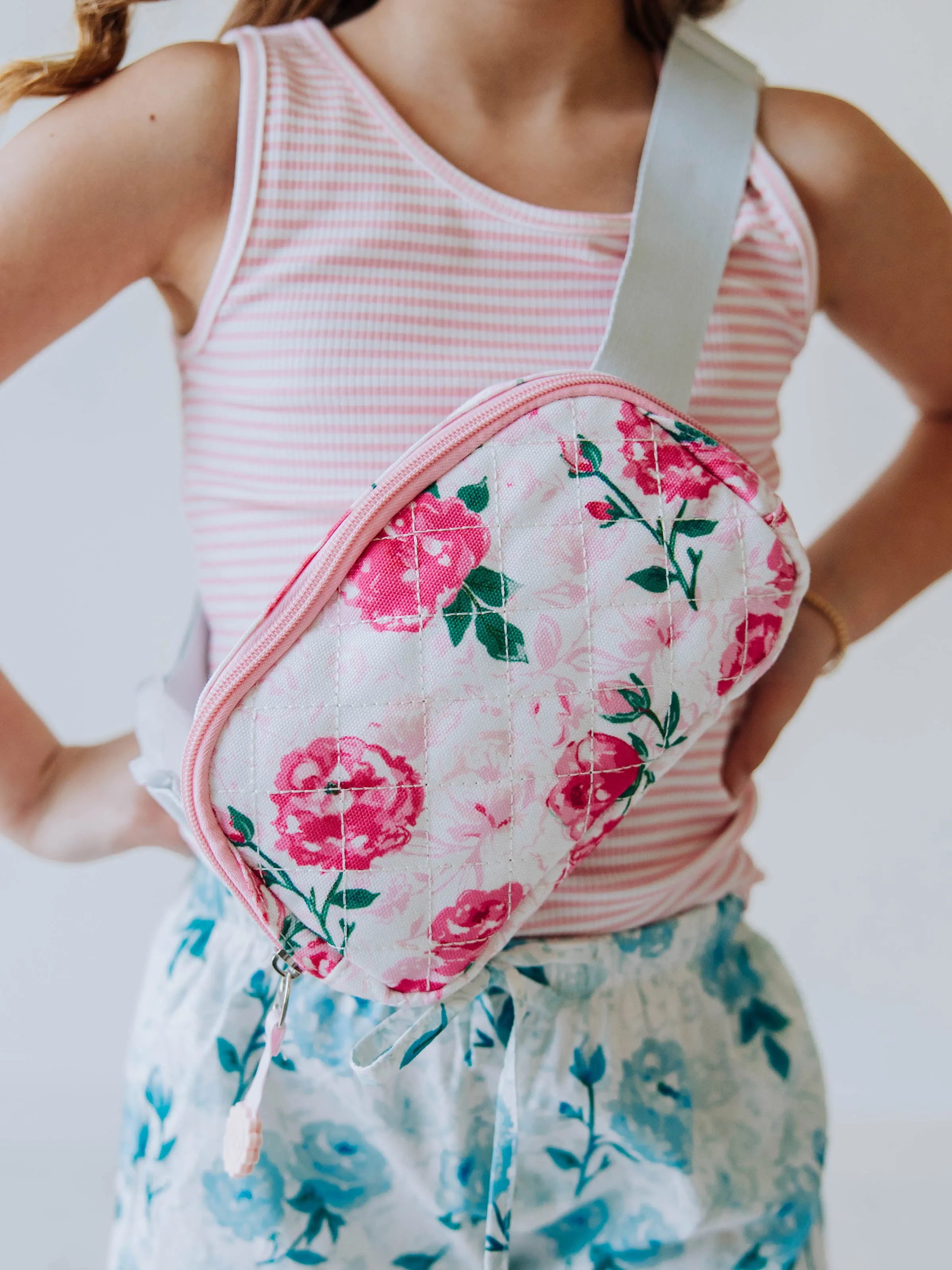 Belt Bag - Raspberry Roses