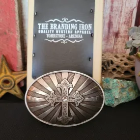 Belt Buckle the "Cross w/Starburst" by Nocona      37705