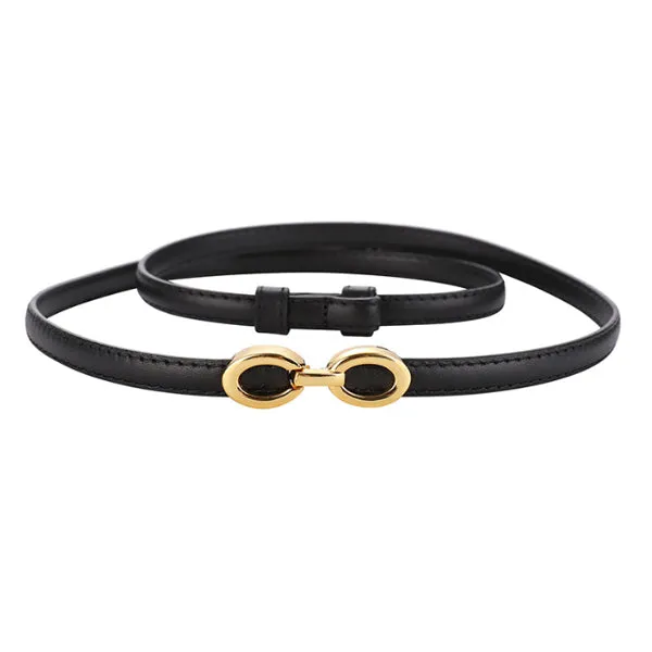 Black Women Genuine Leather Belt 黑色女士真皮皮带 KCBELT1088