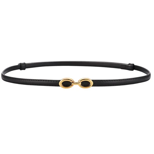 Black Women Genuine Leather Belt 黑色女士真皮皮带 KCBELT1088