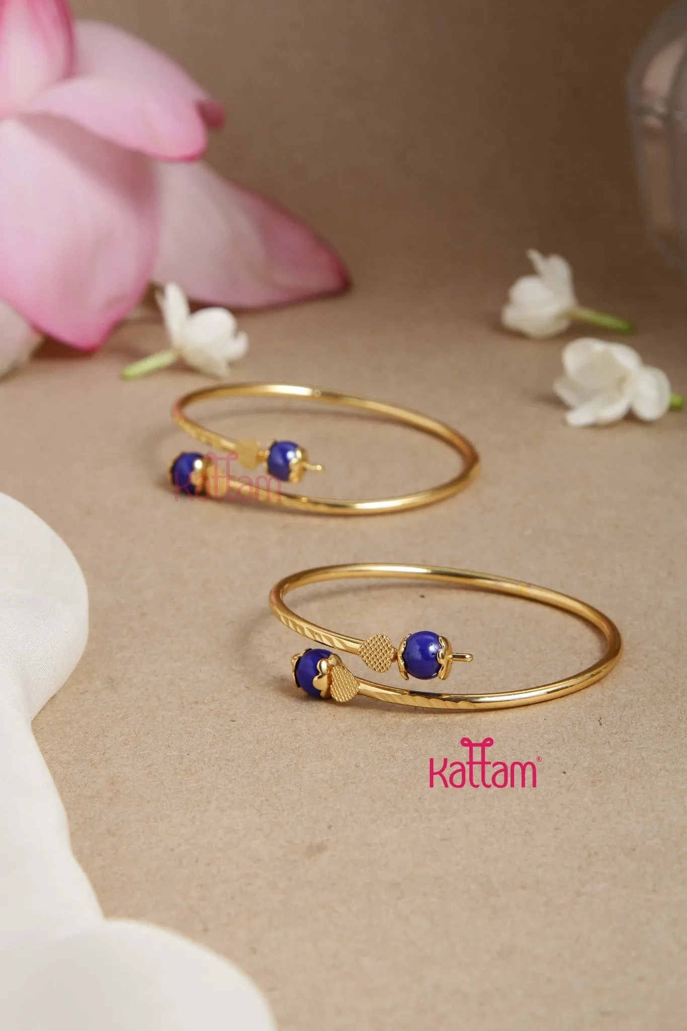 Blue Ball Kada Bangle