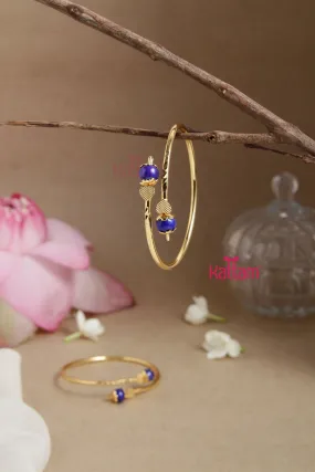 Blue Ball Kada Bangle