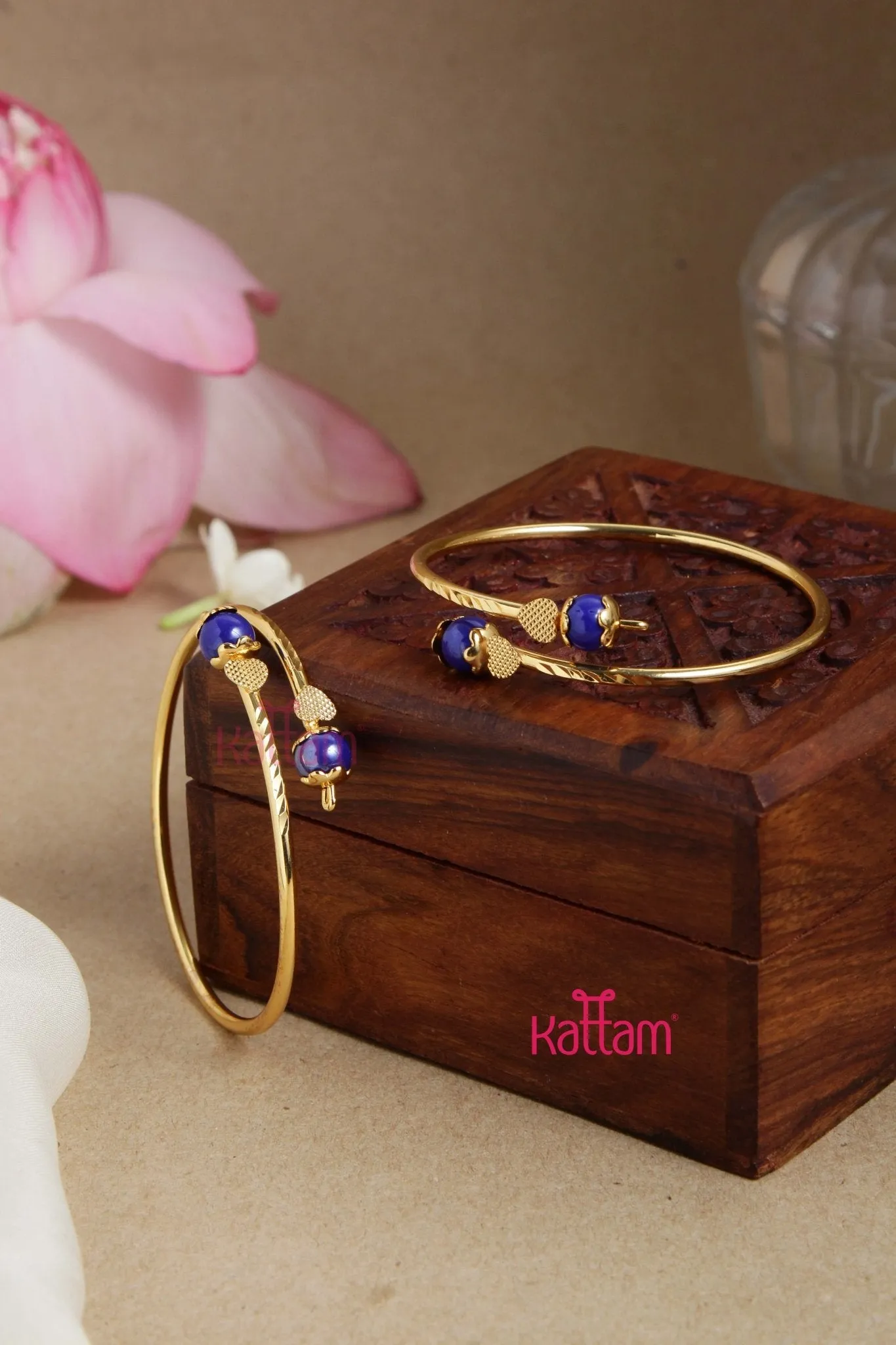 Blue Ball Kada Bangle