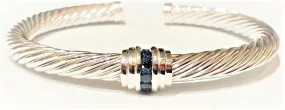 Blue Sapphire Cable Classics Bracelet