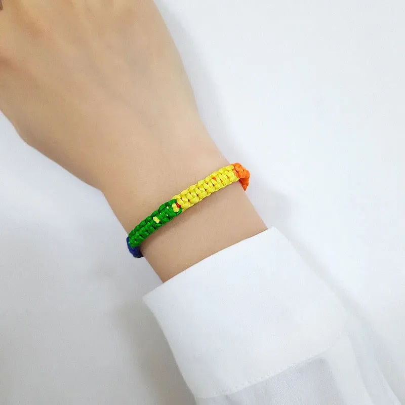 Bracelets LGBT Pride Unisex braided rainbow bracelet - 11 variants