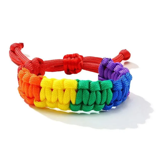 Bracelets LGBT Pride Unisex braided rainbow bracelet - 11 variants
