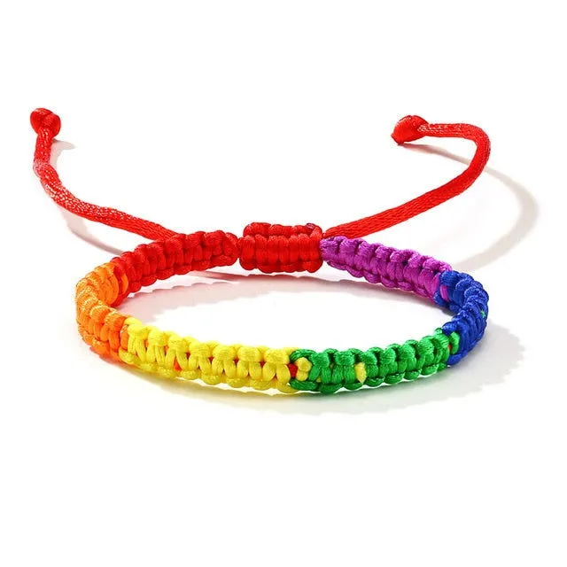 Bracelets LGBT Pride Unisex braided rainbow bracelet - 11 variants